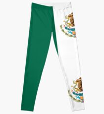 MEXIKO, MEXIKANER, mexikanische Flagge, VOLLSTÄNDIGE ABDECKUNG, Flagge von Mexiko, Bandera de México, Pure & simple Leggings