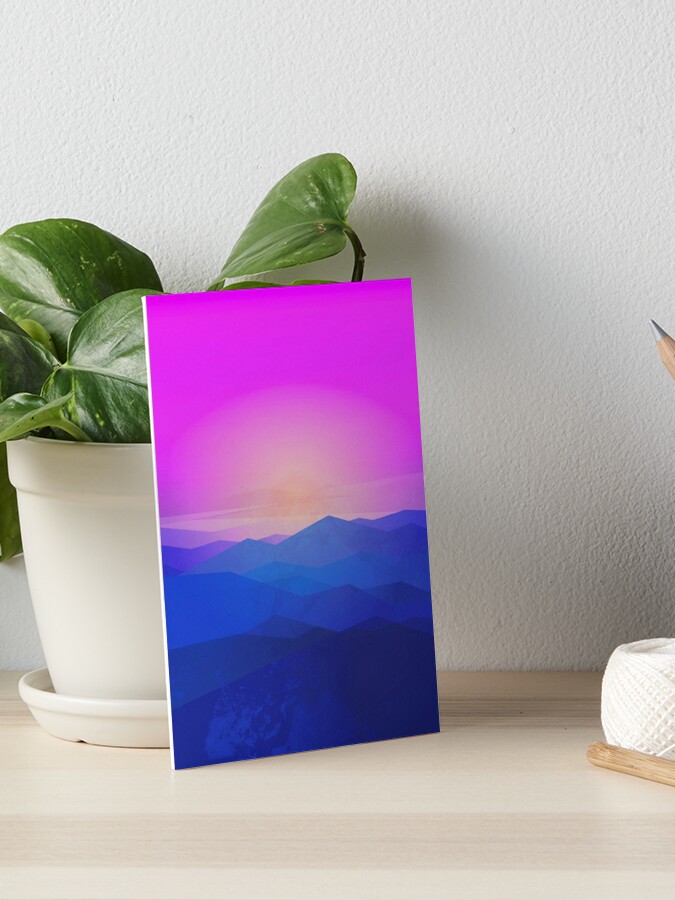 Thumbnail 1 of 2, Art Board Print, Australia mountains designed and sold by elfelipe.