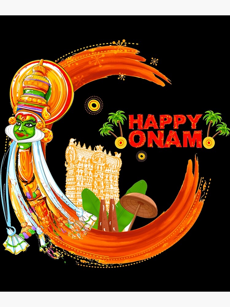 Happy Onam Poster For Sale By Thegumpshop Redbubble 9190