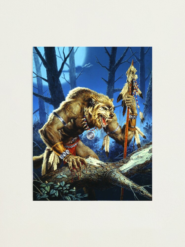 Werewolf Shaman Of The Forrest | Photographic Print