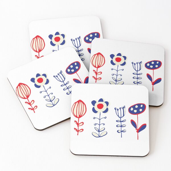 Item preview, folk floral white designed and sold by susycosta.