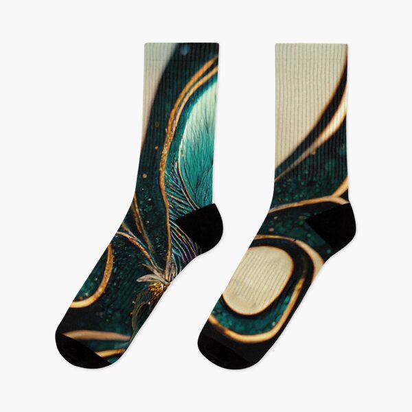 Item preview, Art Deco design - peacock noir III designed and sold by RoseAesthetic.