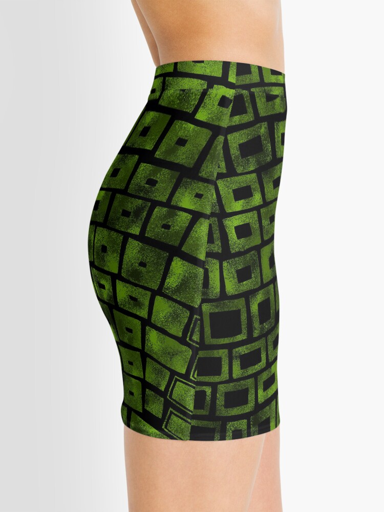Alternate view of Green Wave Mini Skirt