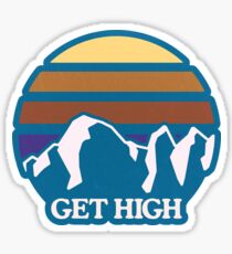 Get High | Mountain Sun Sticker