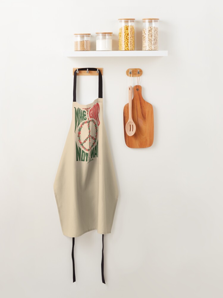 Thumbnail 4 of 6, Apron, Make Guns Not War designed and sold by Anonymousbtb.