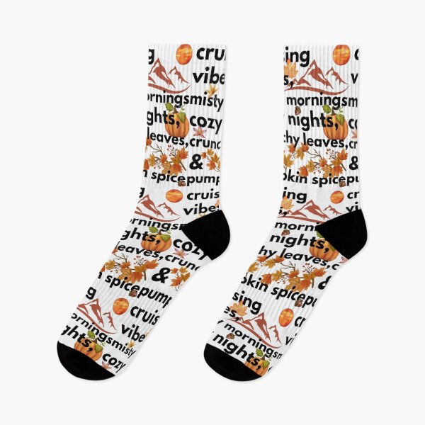 Item preview, cruising vibes misty mornings cozy nights crunchy leaves & pumpkin spice designed and sold by movie-popcorn.