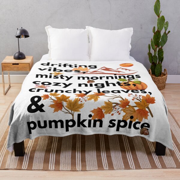 Item preview, drifting vibes misty mornings cozy nights crunchy leaves & pumpkin spice designed and sold by movie-popcorn.