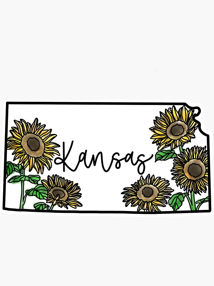 "State Stickers Kansas" Sticker for Sale by AlsOnRedBubble Redbubble