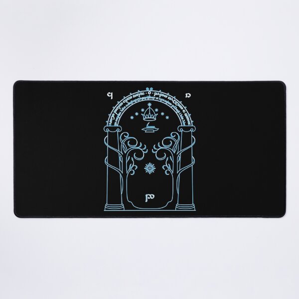 Gate to Moria - Light Blue Desk Mat