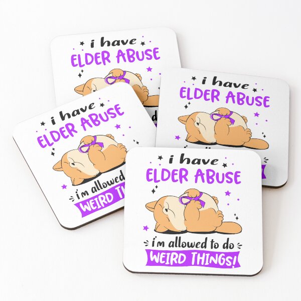 Item preview, Elder Abuse Awareness Funny I have Elder Abuse i'm allowed to do Weird Things! designed and sold by JanetShop809.