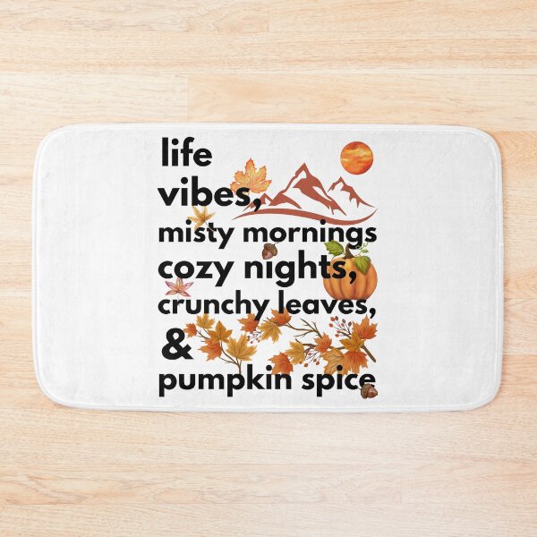 Item preview, life vibes misty mornings cozy nights crunchy leaves & pumpkin spice designed and sold by movie-popcorn.