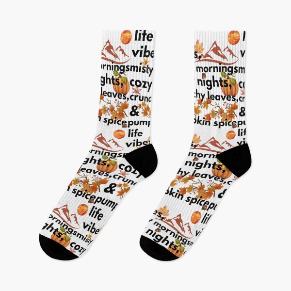Item preview, life vibes misty mornings cozy nights crunchy leaves & pumpkin spice designed and sold by movie-popcorn.
