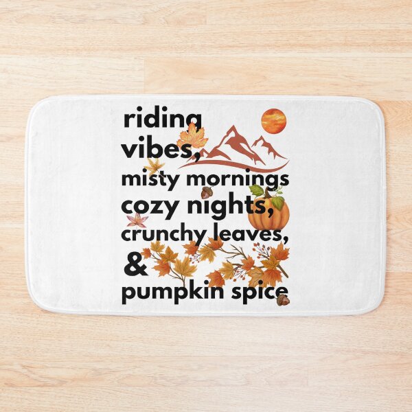 Item preview, riding vibes misty mornings cozy nights crunchy leaves & pumpkin spice designed and sold by movie-popcorn.