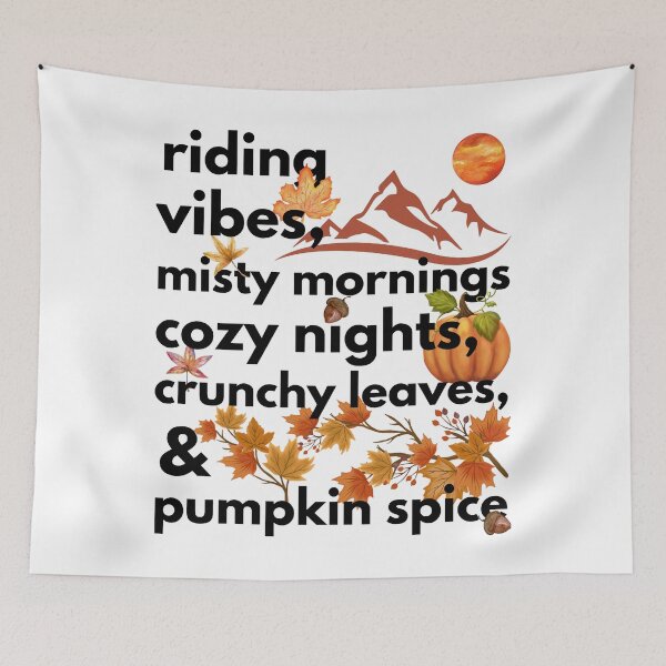 Item preview, riding vibes misty mornings cozy nights crunchy leaves & pumpkin spice designed and sold by movie-popcorn.
