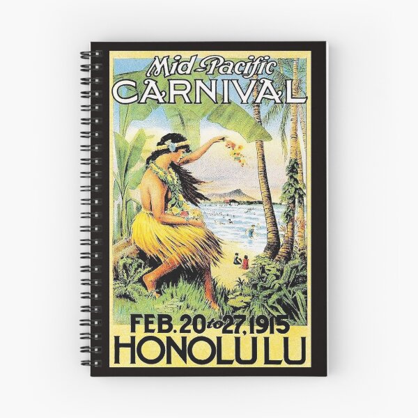 Item preview, HAWAII : Vintage Honolulu Mid-Pacific Carnival Print designed and sold by posterbobs.