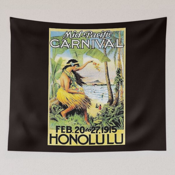Item preview, HAWAII : Vintage Honolulu Mid-Pacific Carnival Print designed and sold by posterbobs.