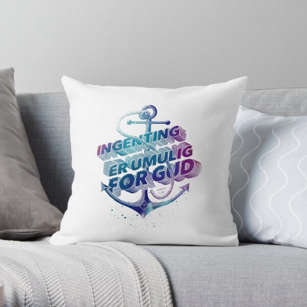 Ingenting er umulig for Gud Throw Pillow
