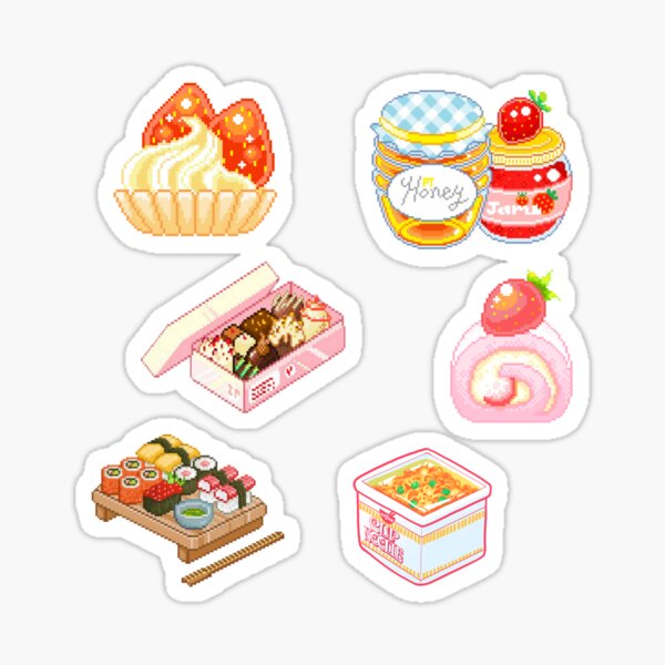 GIANT Bento Box Sticker Kawaii Vinyl Sticker Japanese Food Kawaii