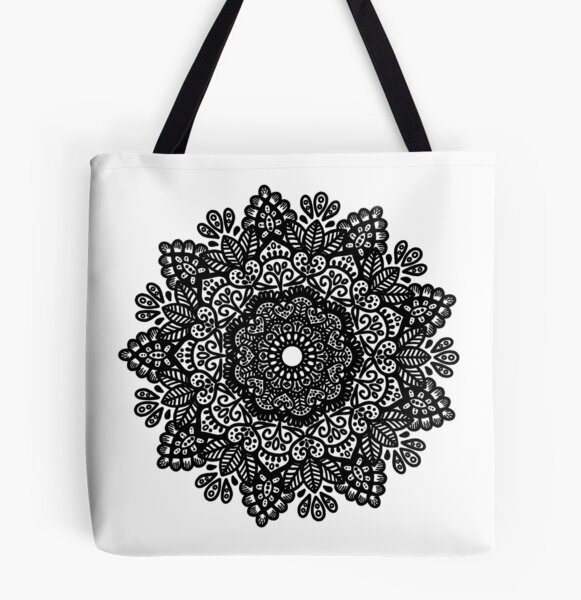 Black Golden Yoga Mat Carrier Bag Hippie Mandala Cotton Bags With
