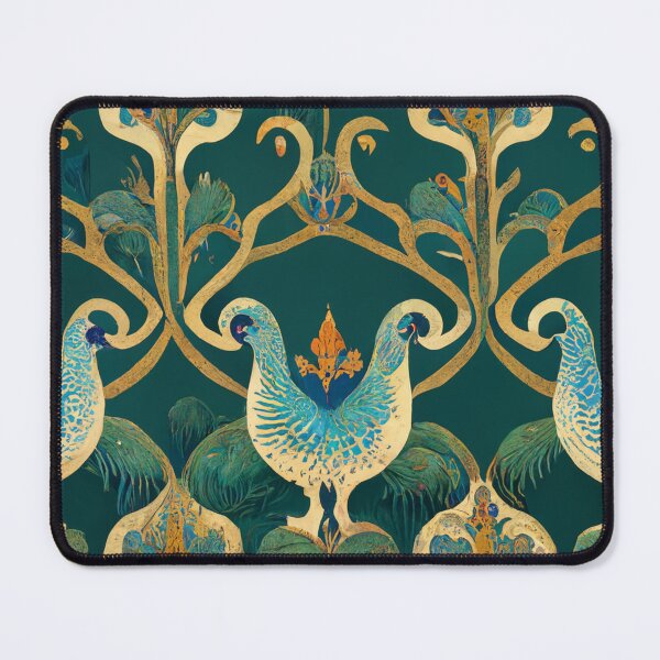 Item preview, Art Deco design - peacock noir VII designed and sold by RoseAesthetic.