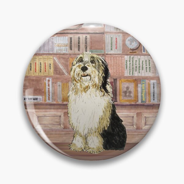 Item preview, Bearded collie - In the Library  designed and sold by MI-Artworks.