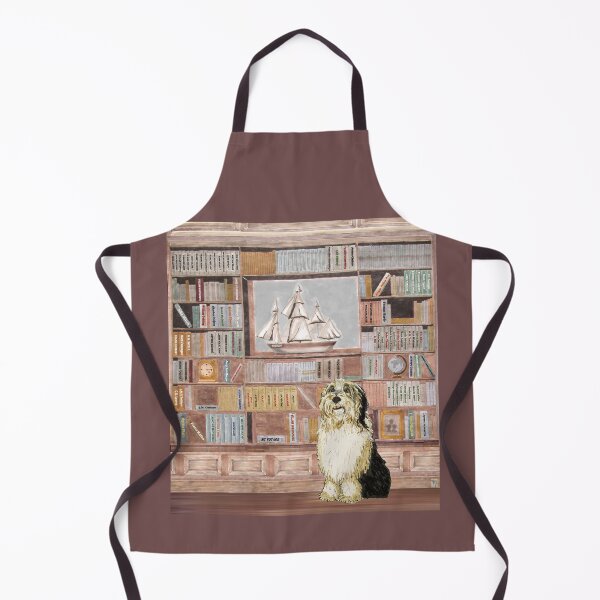 Item preview, Bearded collie - In the Library designed and sold by MI-Artworks.