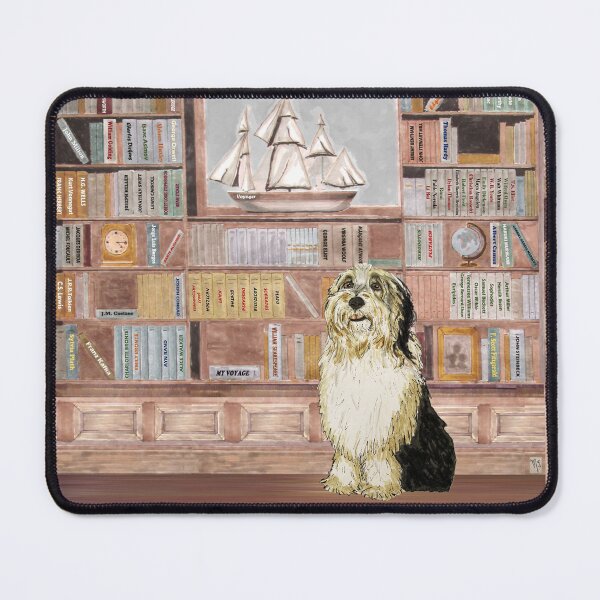 Item preview, Bearded collie - In the Library designed and sold by MI-Artworks.