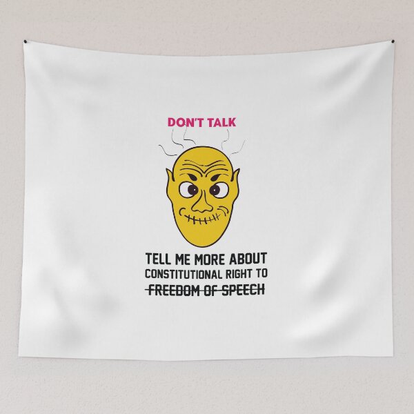 Item preview, tell me more about the constitutional right to freedom of speech funny meme t-shirt | meme t-shirt  designed and sold by KARTICK DUTTA.
