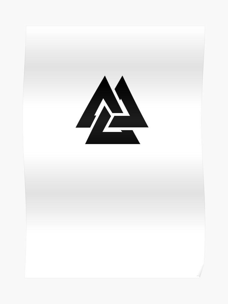 The Valknut Northern Mythology Poster - 