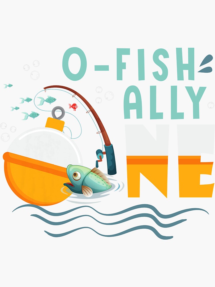 Kids O-Fish-Ally One 1st First Birthday Party Outfit Fishing Boy