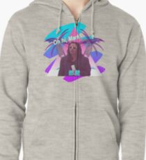 Vaporwave The Room Zipped Hoodie