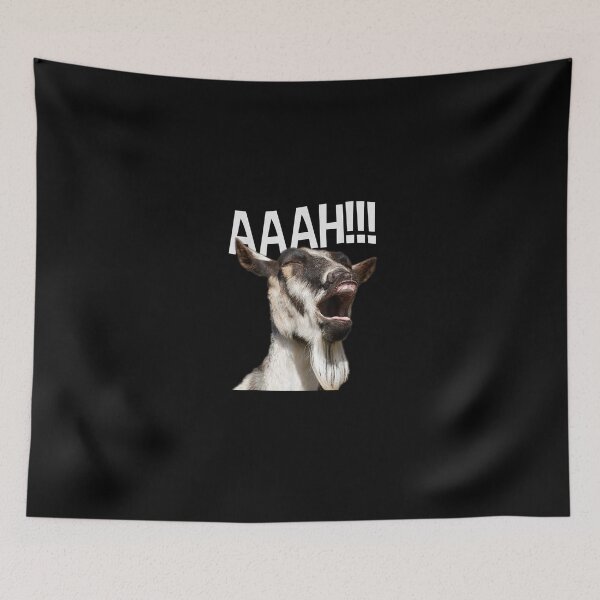 Item preview, Halloween Screaming Goat AAAH!!! - Funny Crazy Goat T-Shirt designed and sold by BreitkreutzRolf.
