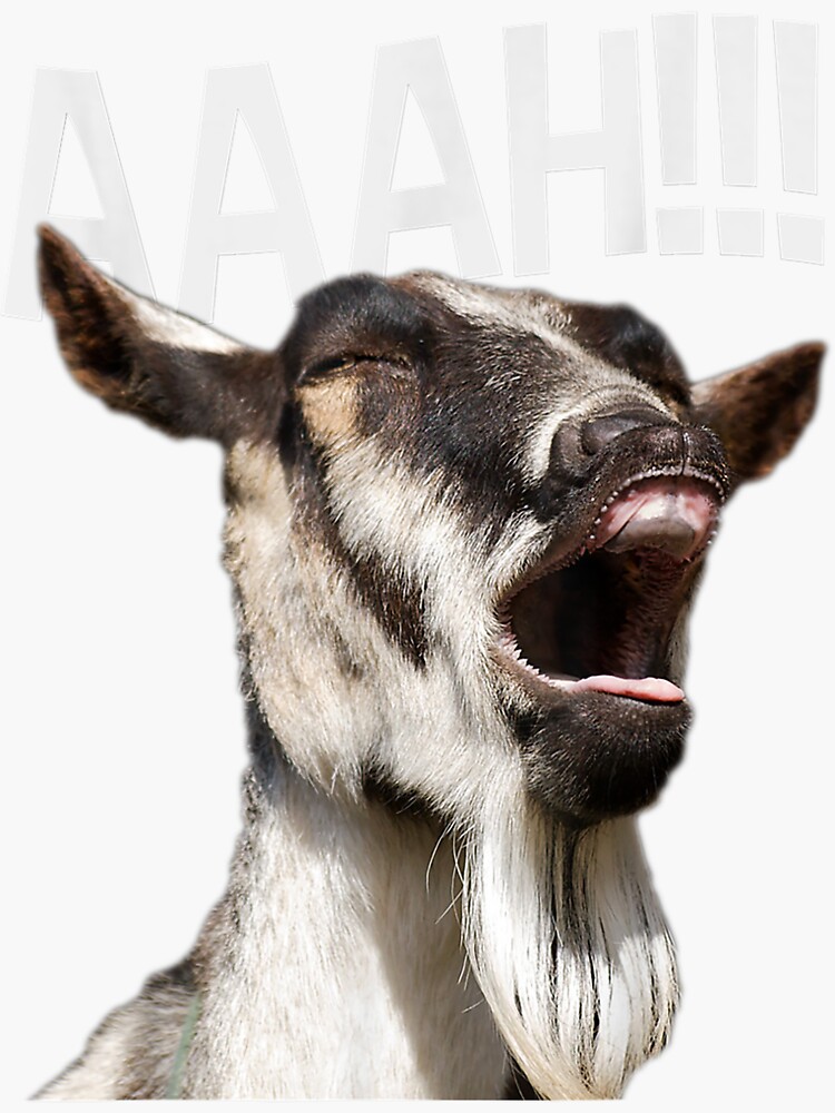 Halloween Screaming Goat Aaah!!! - Funny Crazy Goat T Shirt