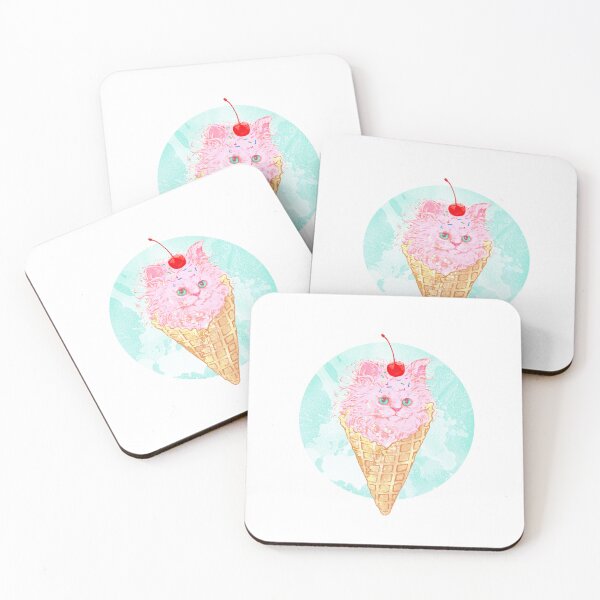 Item preview, Kitty cone with a cherry on top  designed and sold by Colourpuddle.