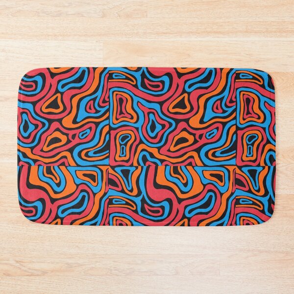 Item preview, abstract liquid ( blue, orange, pink ) designed and sold by amanjabal.