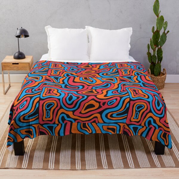 Item preview, abstract liquid ( blue, orange, pink ) designed and sold by amanjabal.