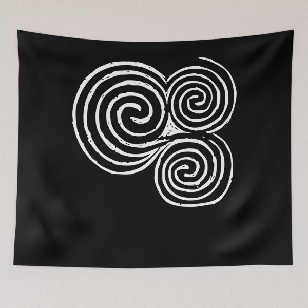 Item preview, Newgrange Entrance Stone Triple Spiral Celtic Triskelion, Celtic Symbols designed and sold by BETSYCAROL.
