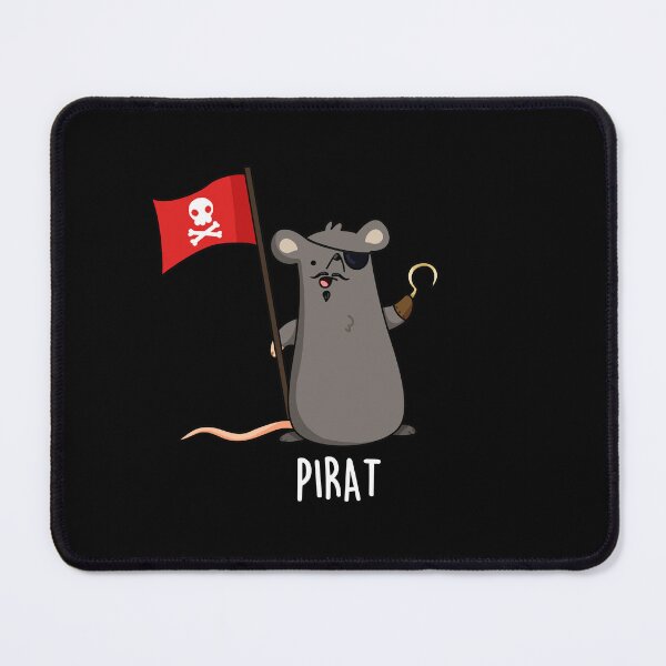 Item preview, Pirat Pirate Funny Rat Puns (Dark BG) designed and sold by punnybone.