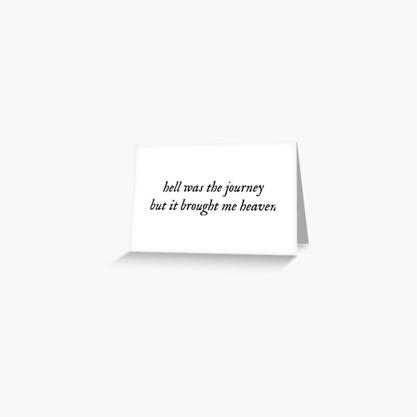 Taylor Swift Invisible String Design [with lyrics version] Greeting Card  for Sale by stxrcrossed