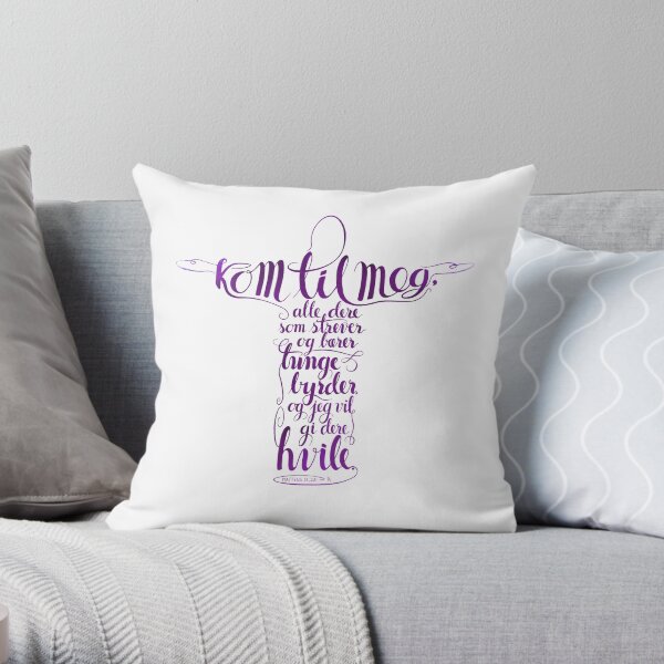 Kom til meg Throw Pillow