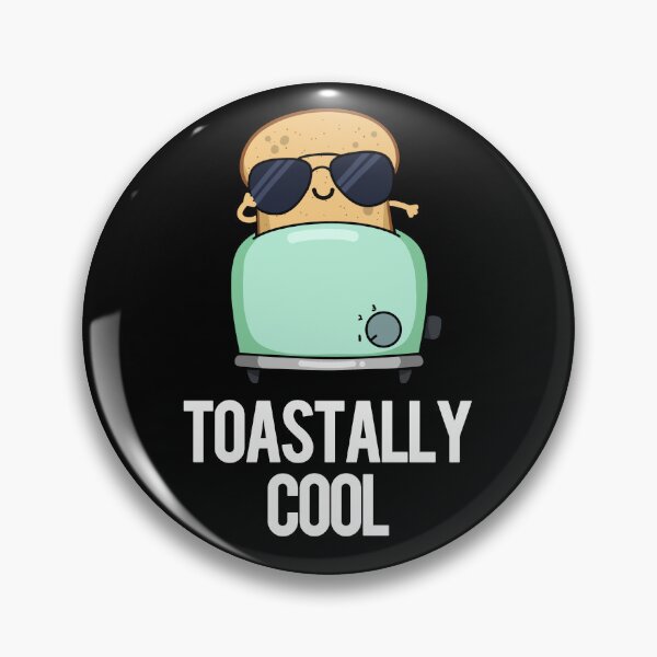 Item preview, Toastally Cool Funny Toast Puns (Dark BG) designed and sold by punnybone.