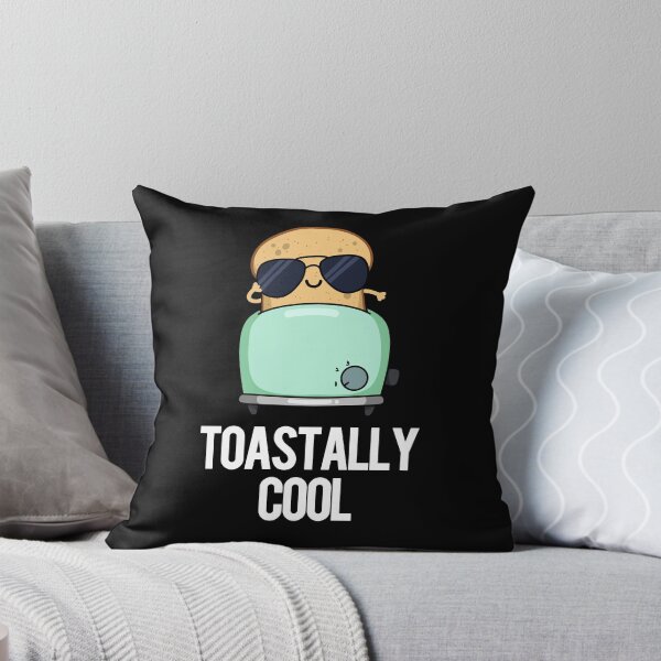 Item preview, Toastally Cool Funny Toast Puns (Dark BG) designed and sold by punnybone.