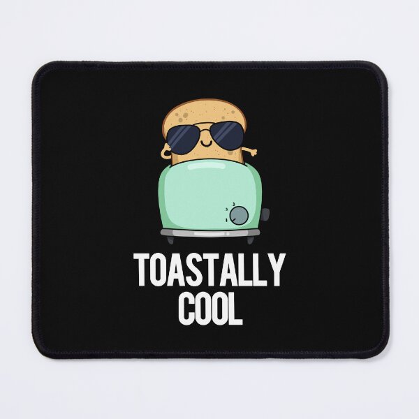 Item preview, Toastally Cool Funny Toast Puns (Dark BG) designed and sold by punnybone.