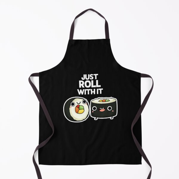 Artikelvorschau, Just Roll With It Lustige Sushi-Wortspiele (Dark BG) entworfen und verkauft von punnybone.