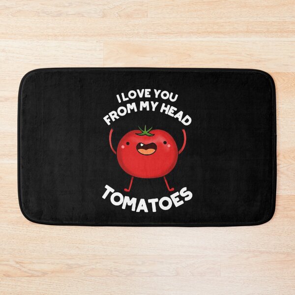 Item preview, I Love You From My Head Tomatoes Funny Tomato Puns (Dark BG) designed and sold by punnybone.