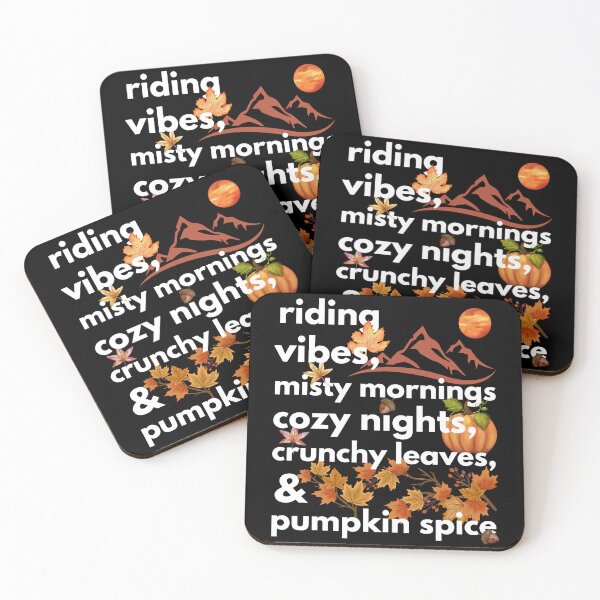 Item preview, riding vibes misty mornings cozy nights crunchy leaves & pumpkin spice designed and sold by movie-popcorn.