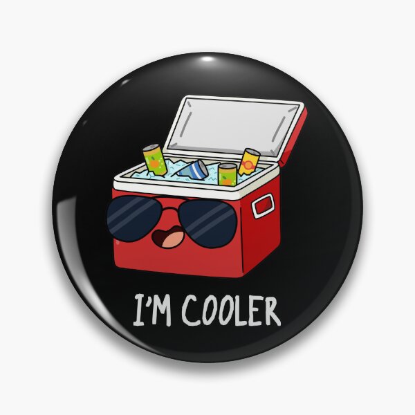 Item preview, I'm Cooler Funny Ice Box Puns (Dark BG) designed and sold by punnybone.