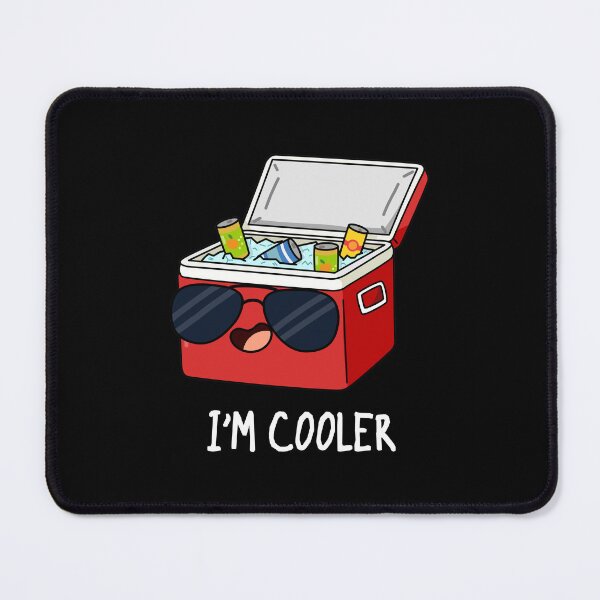 Item preview, I'm Cooler Funny Ice Box Puns (Dark BG) designed and sold by punnybone.