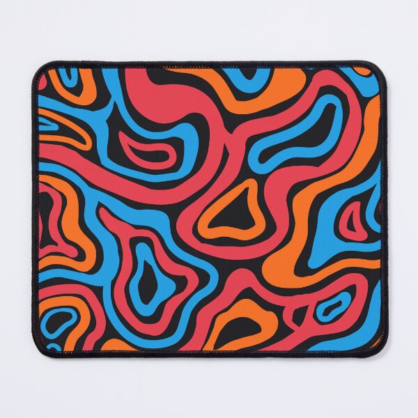 Item preview, abstract liquid ( blue, orange, pink ) designed and sold by amanjabal.