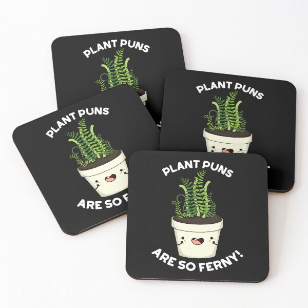 Item preview, Plant Puns Are So Ferny Funny Fern Puns (Dark BG) designed and sold by punnybone.
